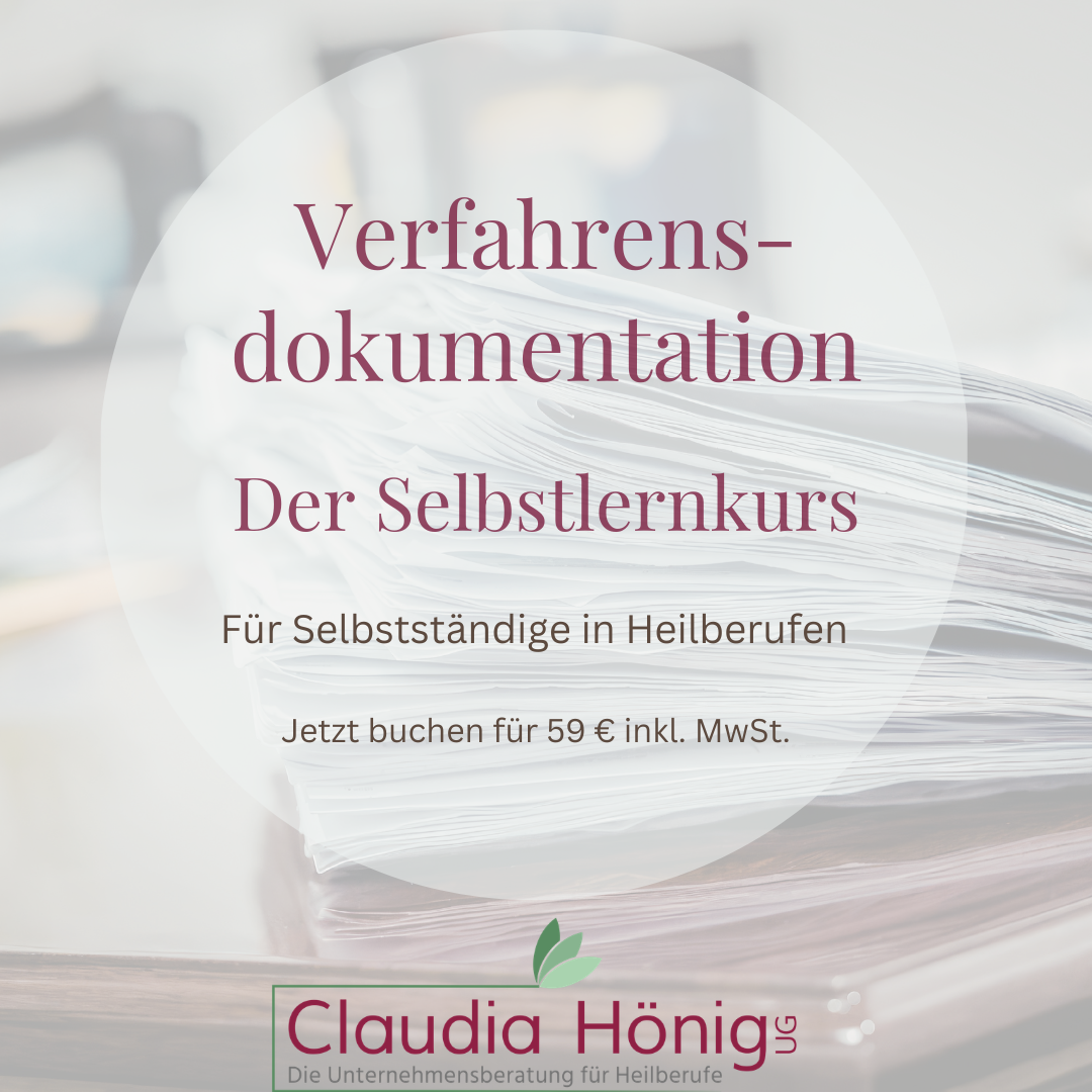 Onlinekurs: Verfahrensdokumentation selbst erstellen