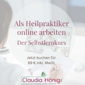 Als Heilpraktiker Online arbeiten - Selbstlernkurs