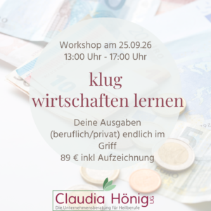 Workshop: Klug wirtschaften lernen - Deine Ausgaben im Griff