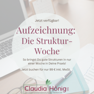 Aufzeichnung - Die Struktur-Woche für Ihre Praxis
