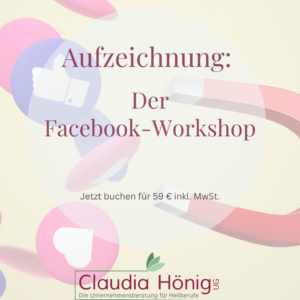 Facebook Workshop - Als Aufzeichnung buchbar