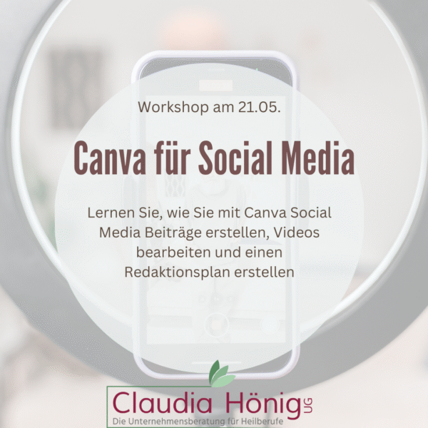 Canva 2025 - Social Media - Workshop am 21.05.