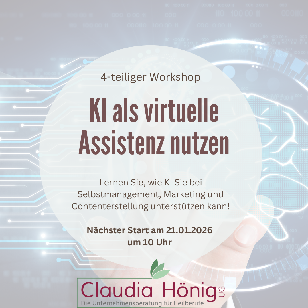 Workshop: Wie Sie KI für sich und Ihre Praxis nutzen können - Jan 2026